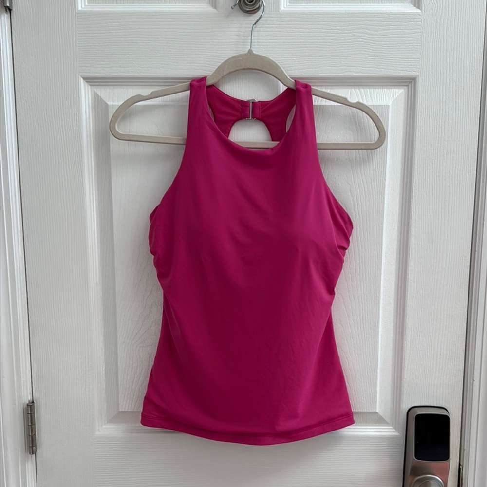 Athleta Pink Sleeveless Tankini Top